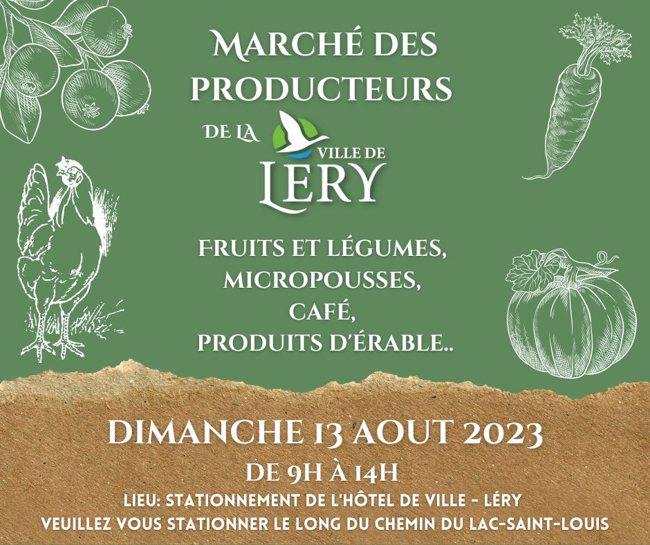 ANNONCES MARCHE DES PRODUCTEURS 13 aout 1