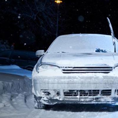 Stationnement de nuit hiver