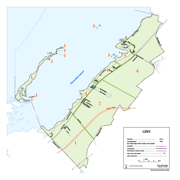 Carte des districts