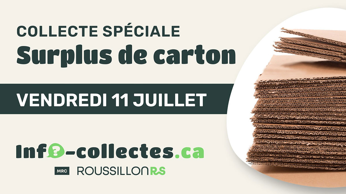 collecte spéciale surplus de carton