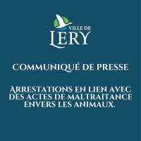 Communiqué de presse - Arrestations en lien avec des actes de maltraitance envers les animaux.