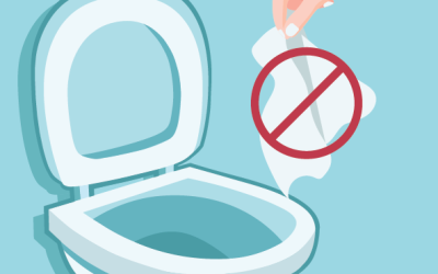 Attention aux lingettes dans notre réseau d'égout! 