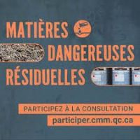 Consultation publique de la CMM sur la gestion des matières dangereuses résiduelles