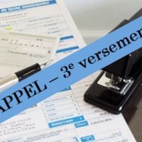 Rappel - 3e versement des taxes 2020