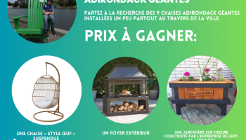 Concours photo des chaises Adirondack géantes 2023