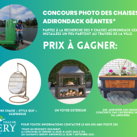 Concours photo des chaises Adirondack géantes 2023