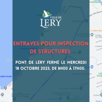 Fermeture de la circulation locale entre les rues Notre-Dame N et le chemin du Lac-Saint-Louis